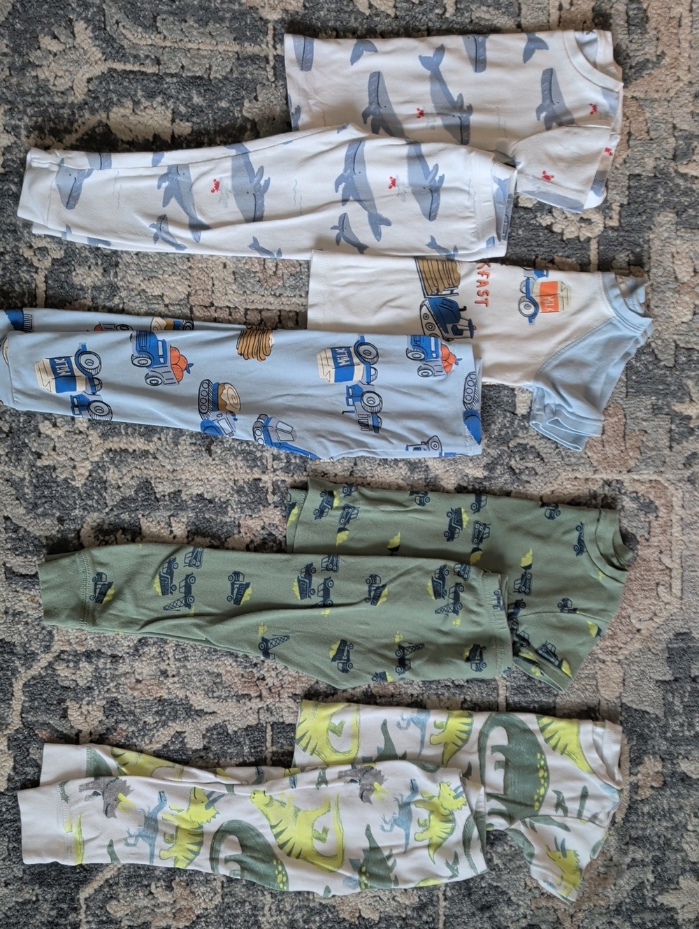 Carter's And Simpele Joys By Carter's Two-Piece Short Sleeve Pajama Sets (4)